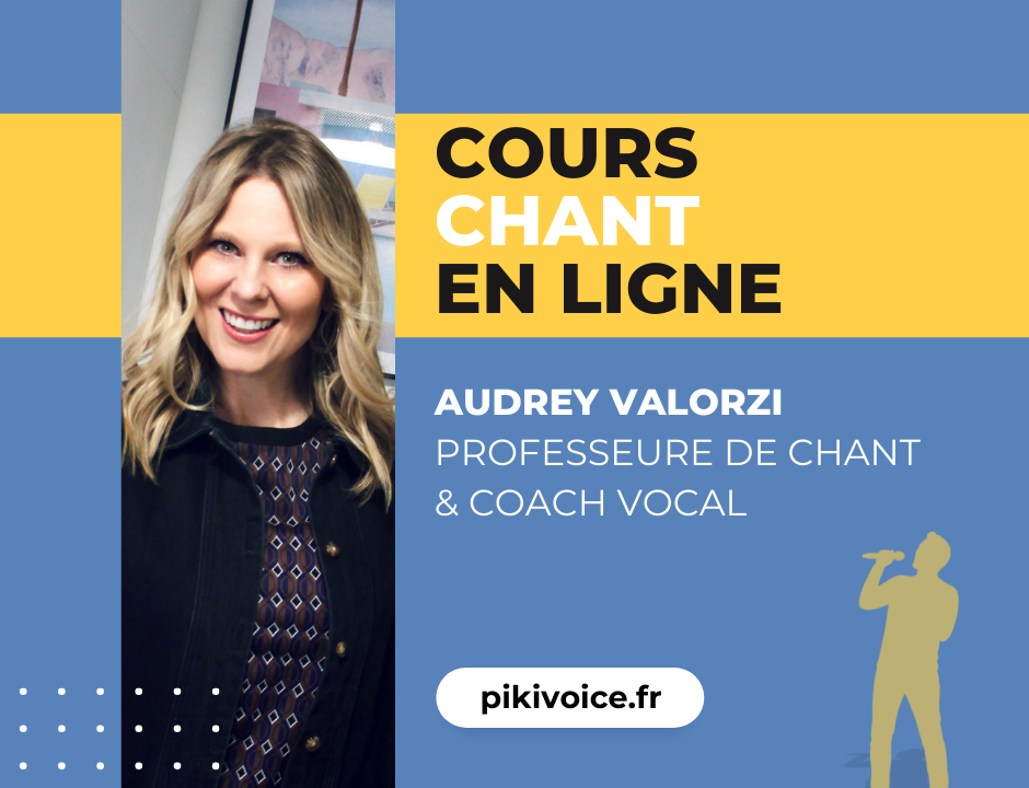 Cours de chant en ligne personnalisés avec Audrey Valorzi, professeure de chant & coach vocal